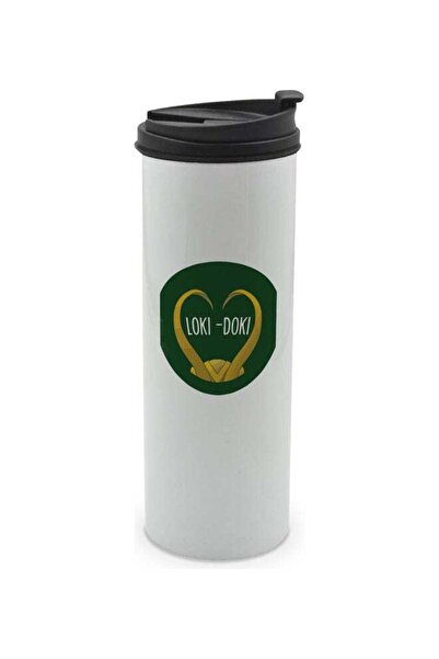 Lit Loki Printed Tumbler With Lid Multicolour 400ml