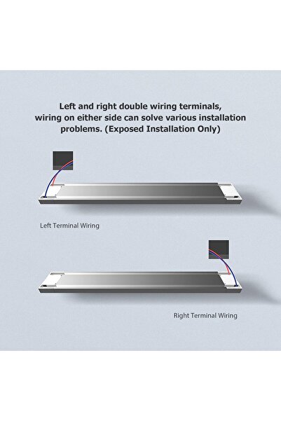 EACAM Removable Electrical Outlet Track System 8000W High Power Movable Wall Outlet Extender