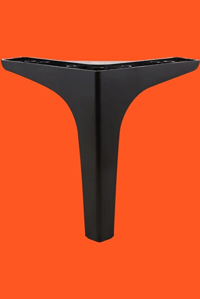 MH MiniHediye Luxury Furniture Sofa Tv Unit Console Seat Leg 17 cm Black Legs 4 Pieces