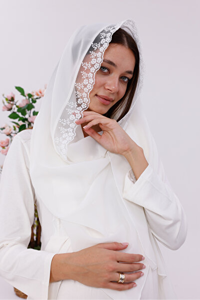 Mio Vero Women's Chiffon Special Lace Maternity Shawl