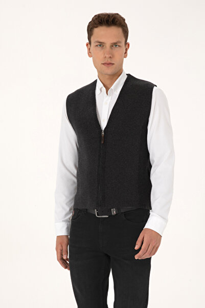 U.S. Polo Assn. كارديجان تريكو رجالي بلون أنثراسايت ميلانج 50308395-VR081