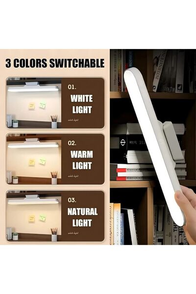 AZONEE Magnetic LED Makeup Light with Touch Control, Rechargeable Vanity Lamp, 3 Color Modes & Dimmer