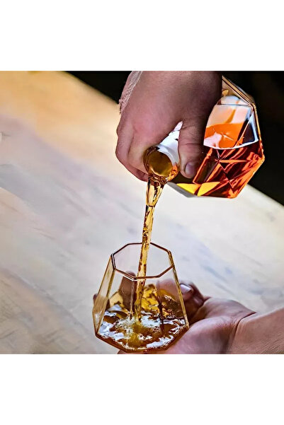 OEM Decanter set, Diamant Deluxe, 850 ml, 2 glasses 345 ml, stand, tongs, funnel, 9 cooling cubes