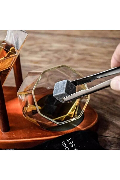 OEM Decanter set, Diamant Deluxe, 850 ml, 2 glasses 345 ml, stand, tongs, funnel, 9 cooling cubes