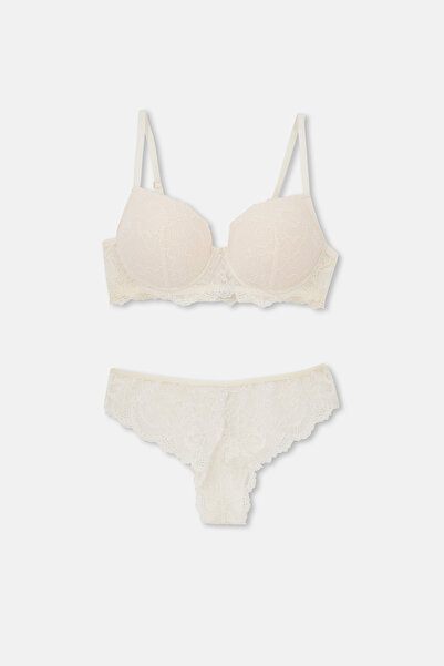 Eros Ecru Ersk1110 Sutien din dantelă Bougainvillea Tk.