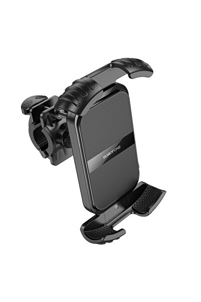 Borofone Crown Bike/Motorcycle Holder, 360° Adjustment, Compatible 4.7–7.0 inch, Black