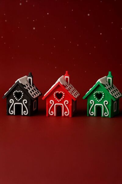 Eyiser Store مجموعة ألغاز منزلية صغيرة مكونة من 3 قطع لعيد الميلاد - هدية لتز...