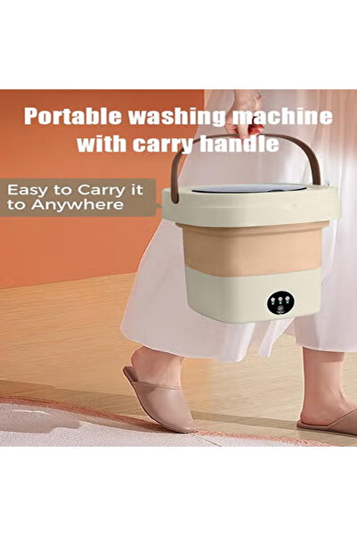 Sumkyle Washing Machine, 8L Portable Washing Machine with Drain Basket Underwear,Mini washer