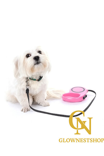 GlowNestshop Dog Walking Leash 3 Meters Automatically Extending Handle