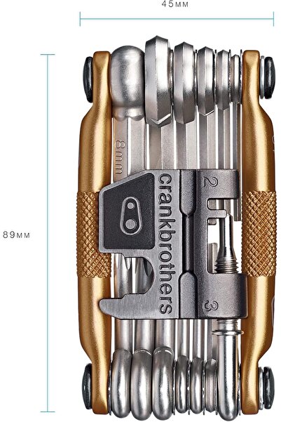 Generic Crankbrothers M19 Multitool - Gold