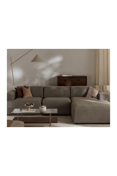 Vivense ELSA KETEN KÖŞE KOLTUK, SAĞ KÖŞE, KAHVERENGİ