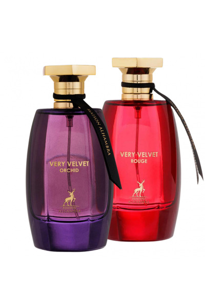 Maison Alhambra Women's 2-piece VERY VELVET perfume set: Orchid 100 ml + Rouge 100 ml