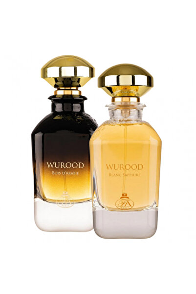 FRENCH AVENUE Package of 2 unisex perfumes: Wurood Bois D'arabie 100ml + Wurood Blanc Sapphire 100ml