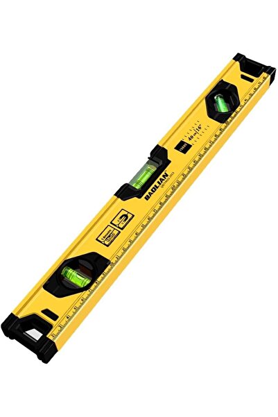 TERRIFI 400mm Aluminium Spirit Level with Magnetic Base, 3 Vials (Yellow)