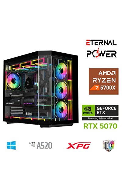 ETERNAL POWER RYZEN 7 5700X 32G DDR4 1TB M.2 RTX5070 A520 A750W