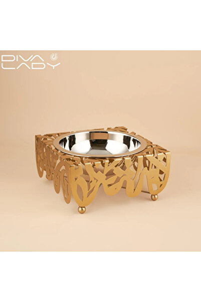 DIVA LADY 🥗✨ Luxurious salad bowl with a gilt base — measuring 27 x 27 cm and 13 cm high ✨🥗