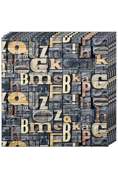 Teno Σετ 10x 3D ταπετσαρία Teno® με μοτίβο τούβλων, εμβαδόν κάλυψης 5,3 τ.μ.,...