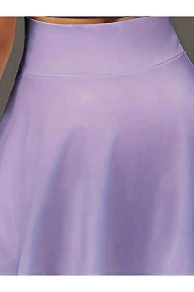 GENCULUS Women's High Waist Pocketed Sandy Short Skirt