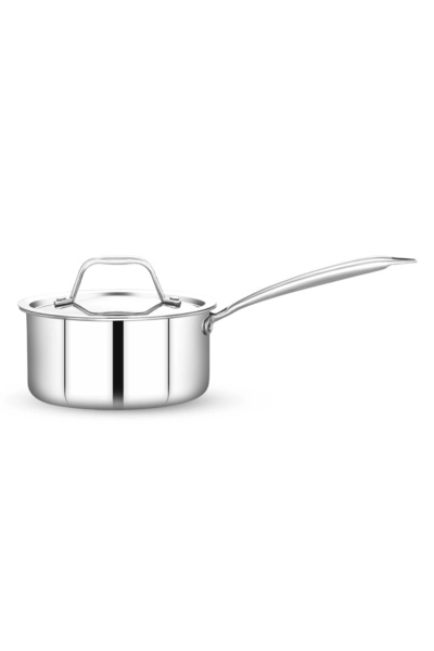 Maxima كسرولة ماكسيما استيل الهندي المقاوم للصدأ بقاعدة ثلاثية الطبقات غير لاصقة مقاس 16 سم