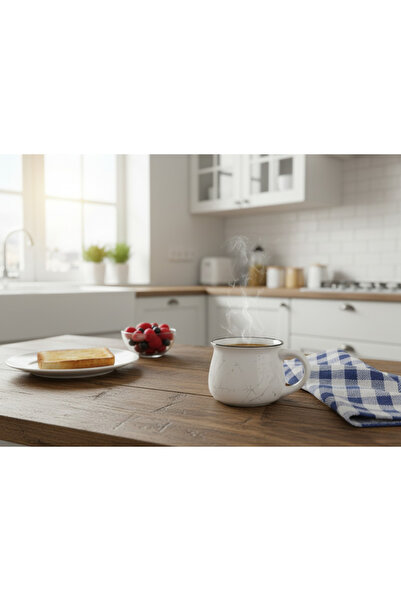 Elista Ceramic Mug Cup Silvery Patterned Colorful 150 Cc