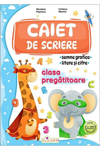 Editura Elicart Caiet de scriere pentru clasa pregatitoare, Cristi