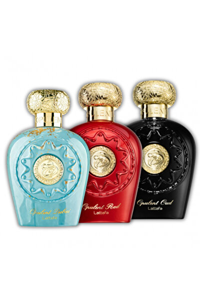 lattafa Opulent 3 perfume set: Dubai 100 ml + Red 100 ml + Oud 100 ml