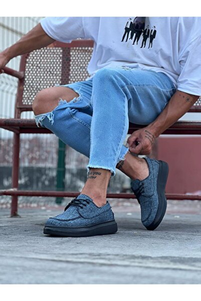 Wagoon WG503 Navy Blue Men's Casual Shoes