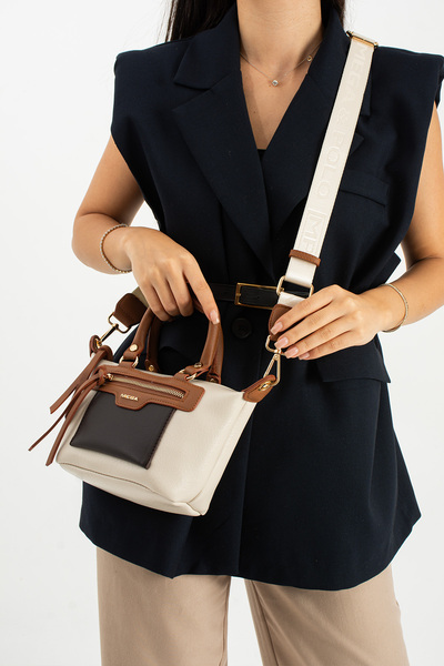 Mega & Polo Lisbon Soft Leather Multi-Compartment Adjustable Strap Cross Shoulder and Women's Handbag