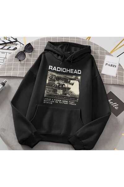 Hunors Sportswear & Company سويت شيرت راديوهيد مطبوع موديل للجنسين من القطن ب...