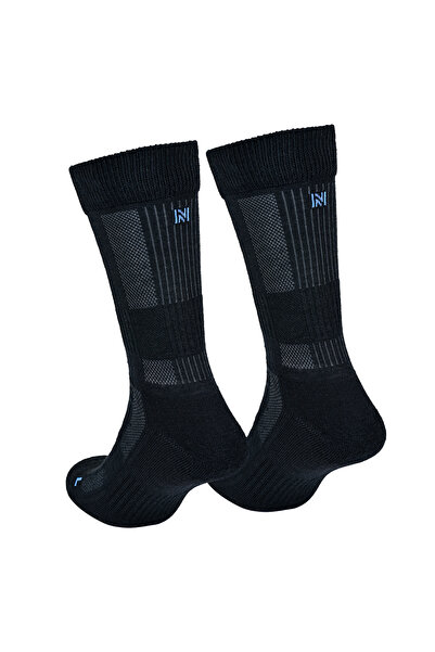 NORFOLK Leonardo Merino Wool Outdoor Hiking Socks 2-Pack Jet Black