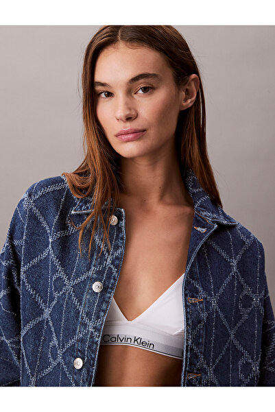 Calvin Klein All-Over Logo Denim Jacket