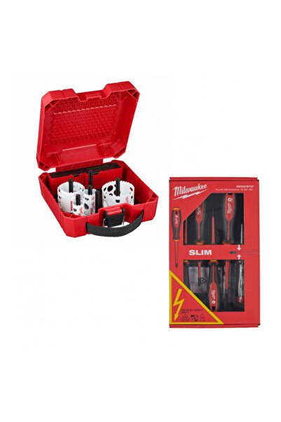 Milwaukee Hole Dozer Panç ve VDE Tornavida Seti - 15 Parça 4932493568