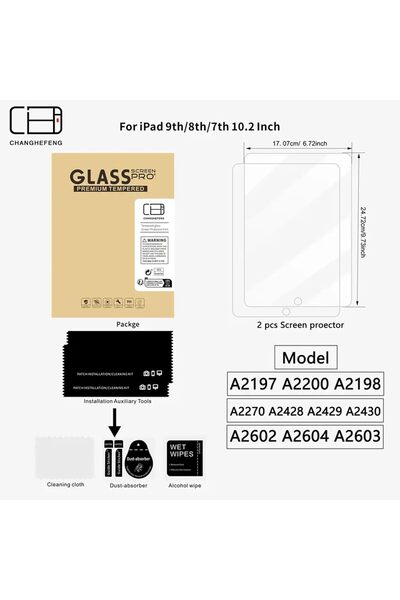 HYX Tempered Glass Screen Protector for Apple iPad Mini 6/7 (2 Pack)