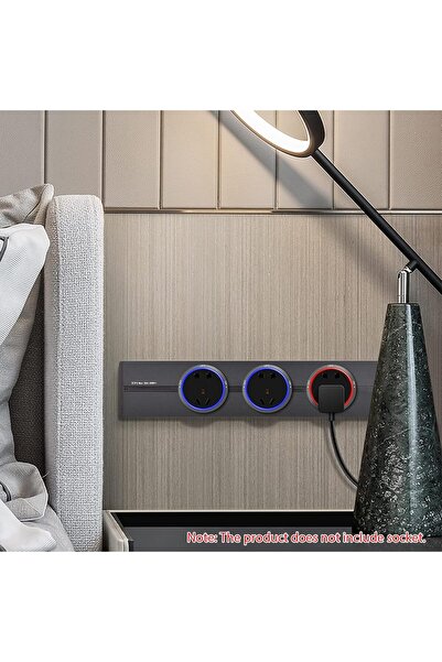 EACAM Removable Electrical Outlet Track System 8000W High Power Movable Wall Outlet Extender