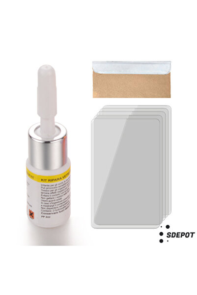 SDEPOT easy-to-use windshield repair kit with glass repair fluid