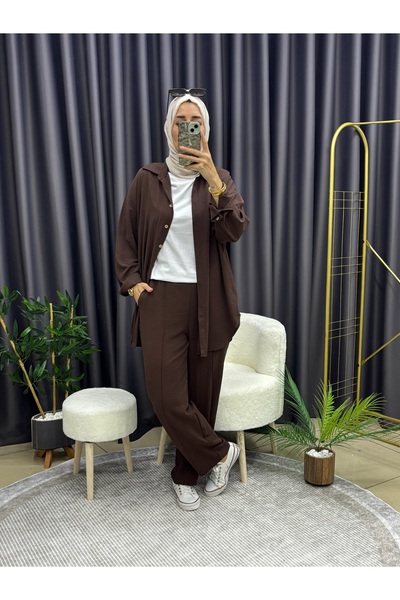 LY LEYO TEKSTİL Plain Shirt Suit