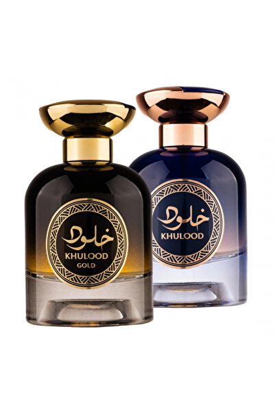 Athoor Al Alam Pack of 2 long-lasting perfumes: Khulood 100 ml + Khulood Gold 100 ml
