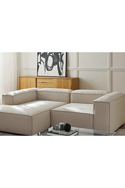 Vivense LENA MİNİ KÖŞE KOLTUK, SOL KÖŞE, KIRIK BEYAZ