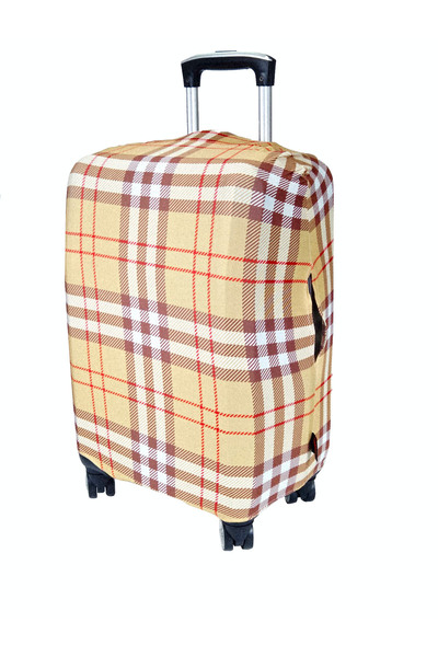 MY SARACİYE (My # 142 Desen) Case for Luggage Beige-Medium Size