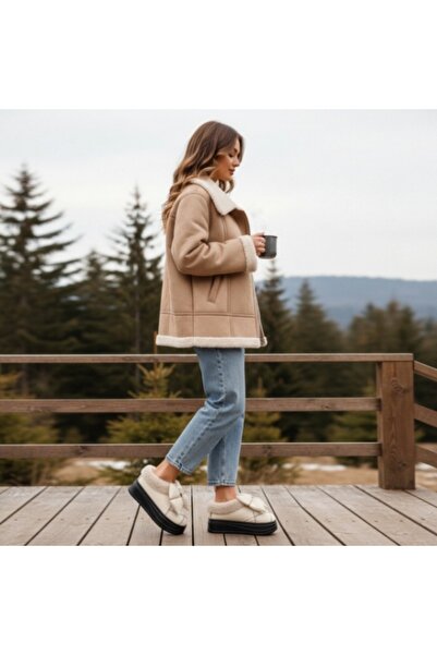 OEM Women's fur slippers, for indoors or short trips outside, L737