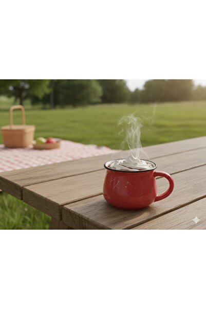 Elista Ceramic Mug Cup Silvery Patterned Colorful 150 Cc