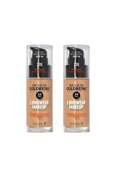 Revlon ColorStay Foundation Pack 2×30 ml – 220 Beige (oily/combination skin)