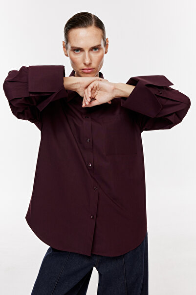 Jorbinol Oversized Shirt with Cuff Sleeves