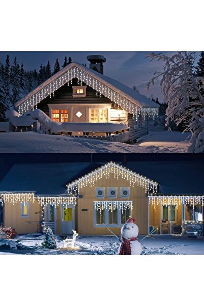xpress sales GALAXIA Christmas Icicle Lights with Flash, 20m, 500 LEDs, Water Resistant, Curtain, Cool White