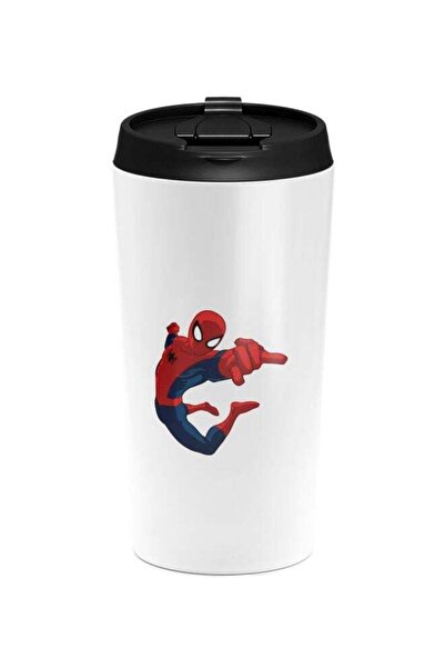 LOUD UNIVERSE Spider Man Printed Tumbler With Lid White/Red/Blue