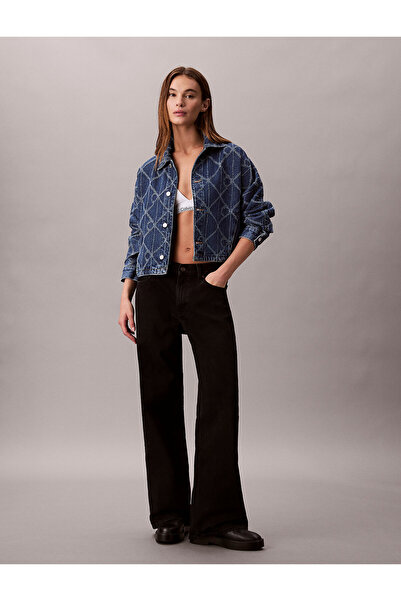 Calvin Klein All-Over Logo Denim Jacket
