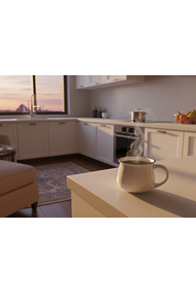 Elista Ceramic Mug Cup Silvery Patterned Colorful 150 Cc