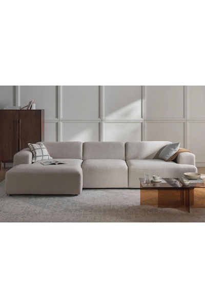 Vivense ELSA KETEN KÖŞE KOLTUK, SOL KÖŞE, BEJ