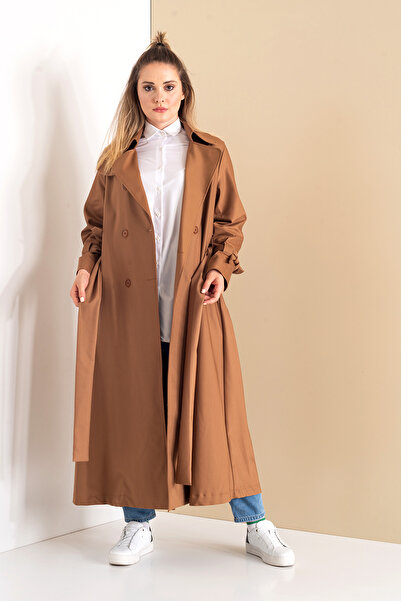 SahraAfra Parrot Oversize Trench Coat