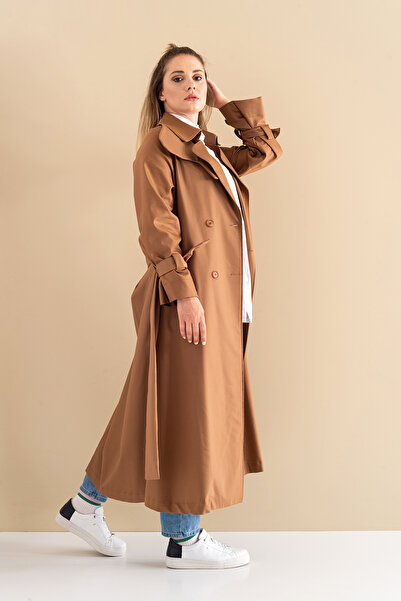 SahraAfra Parrot Oversize Trench Coat